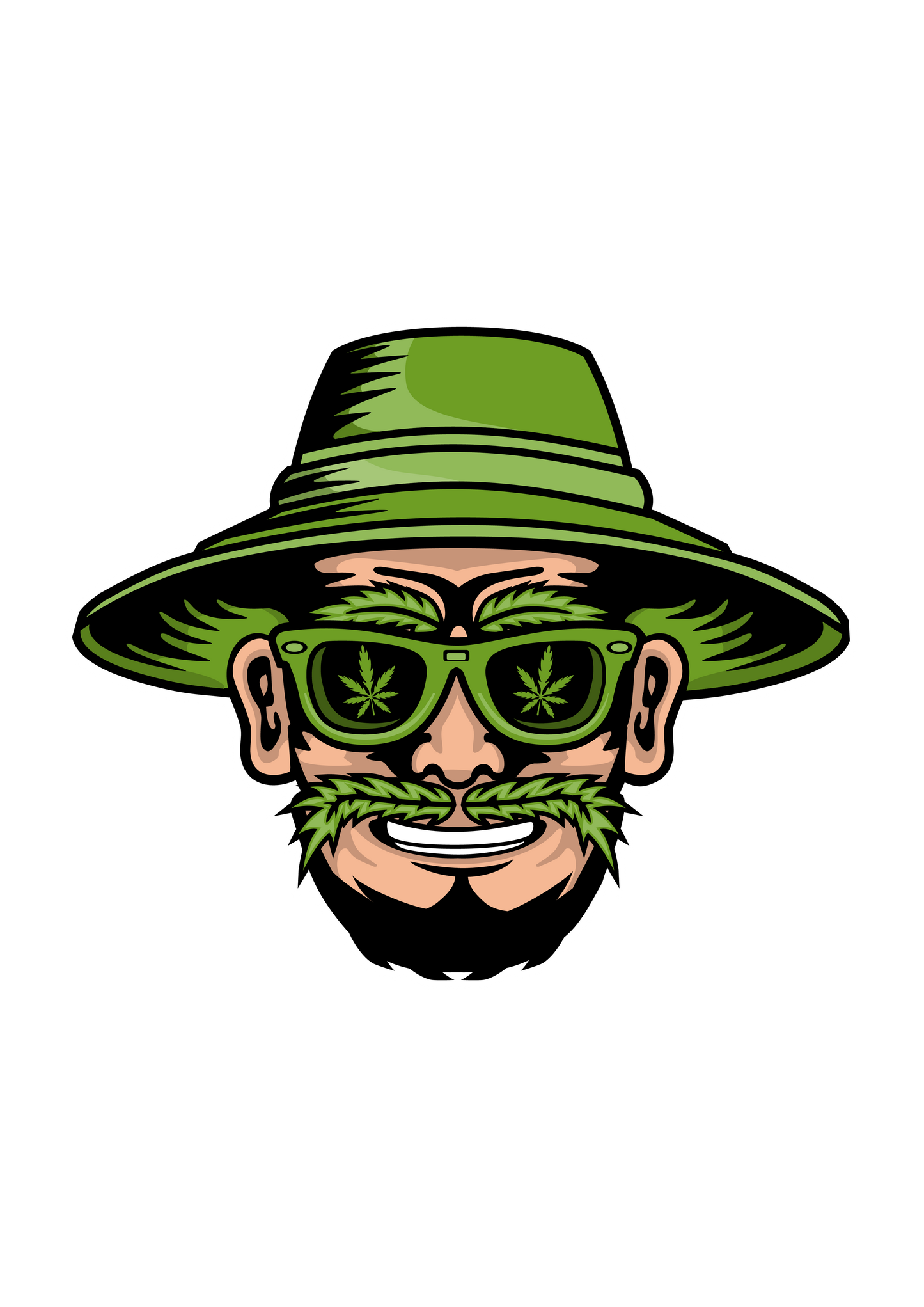 Cannabis Man Sticker