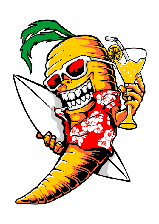 Cartoon Carrot Sticker