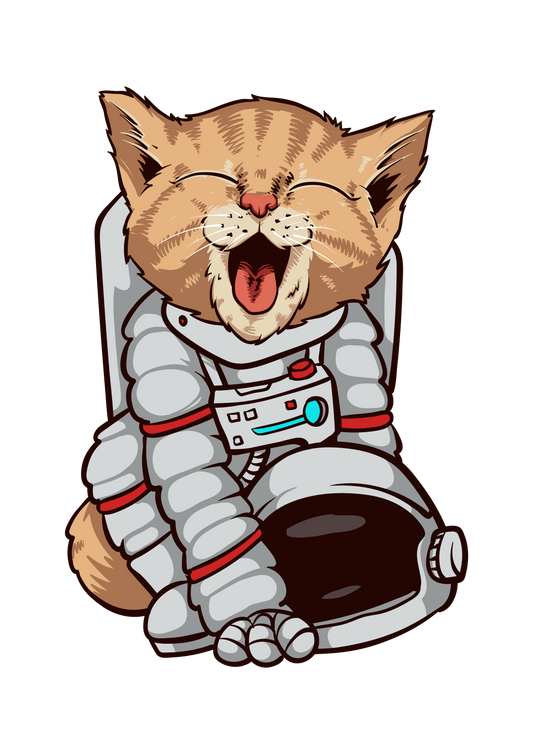 Cat Astronaut Sticker