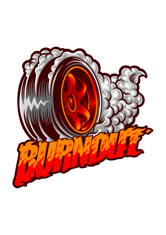 Burnout Sticker