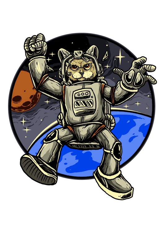 Cat In Space Sticker