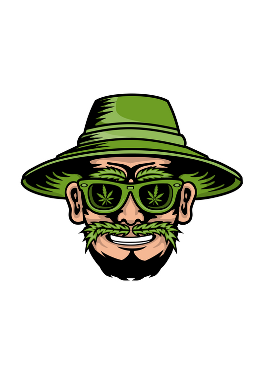 Cannabis Man Sticker