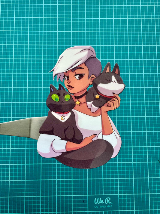 Cat Lady Sticker